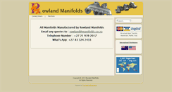 Desktop Screenshot of manifolds.co.za